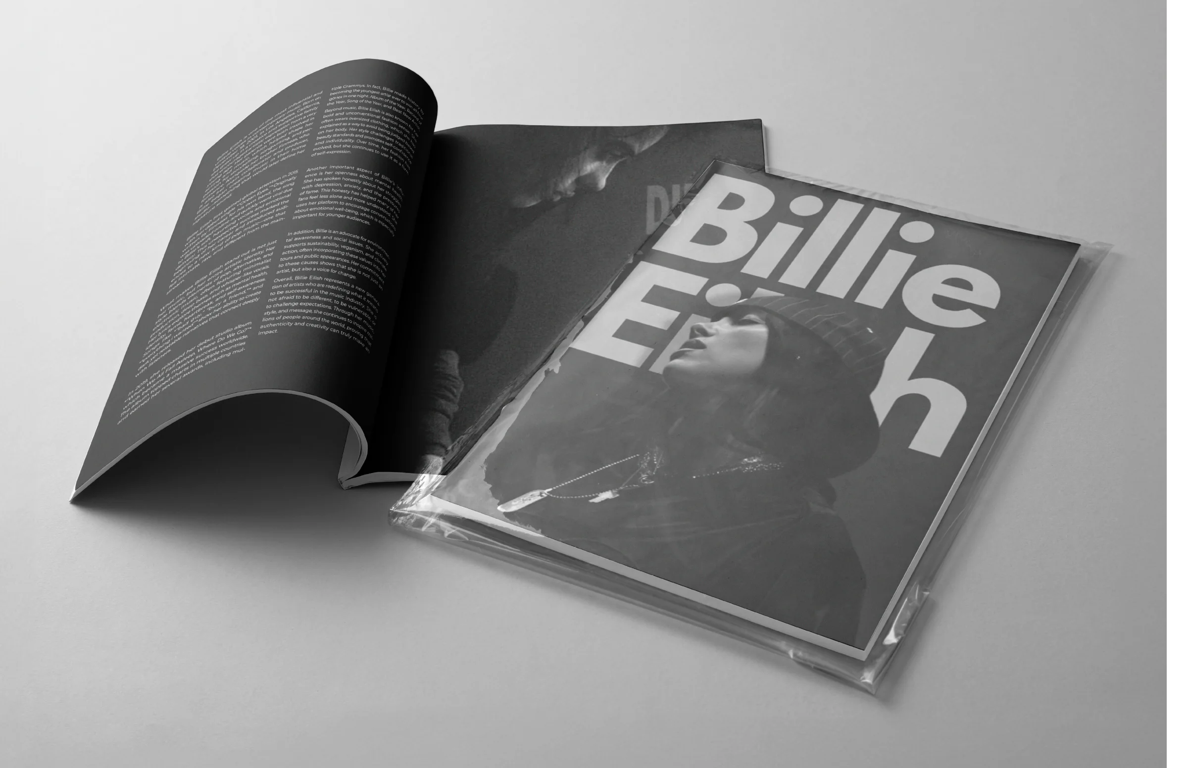 Billie Eilish, Cover and inside spread